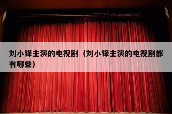 刘小锋主演的电视剧（刘小锋主演的电视剧都有哪些）