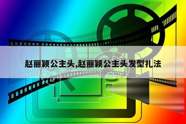 赵丽颖公主头,赵丽颖公主头发型扎法