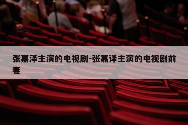 张嘉泽主演的电视剧-张嘉译主演的电视剧前妻