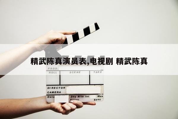 精武陈真演员表,电视剧 精武陈真