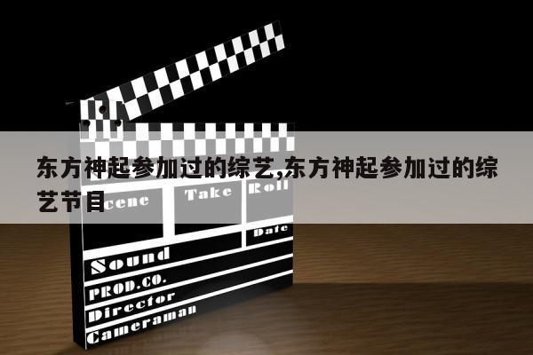 东方神起参加过的综艺,东方神起参加过的综艺节目