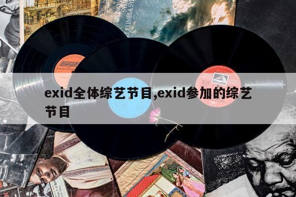 exid全体综艺节目,exid参加的综艺节目