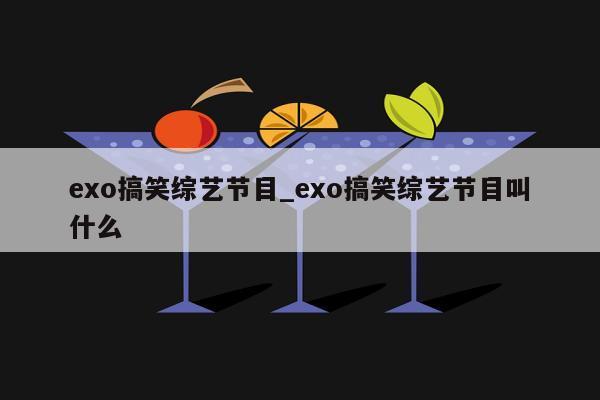 exo搞笑综艺节目_exo搞笑综艺节目叫什么