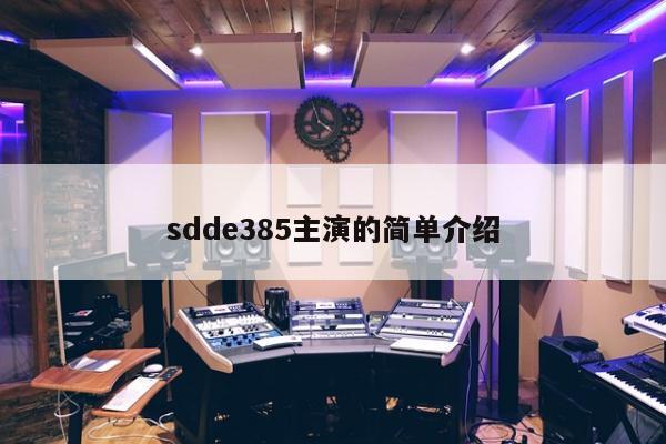 sdde385主演的简单介绍