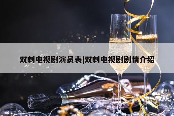 双刺电视剧演员表|双刺电视剧剧情介绍