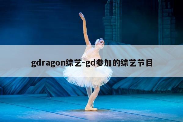 gdragon综艺-gd参加的综艺节目