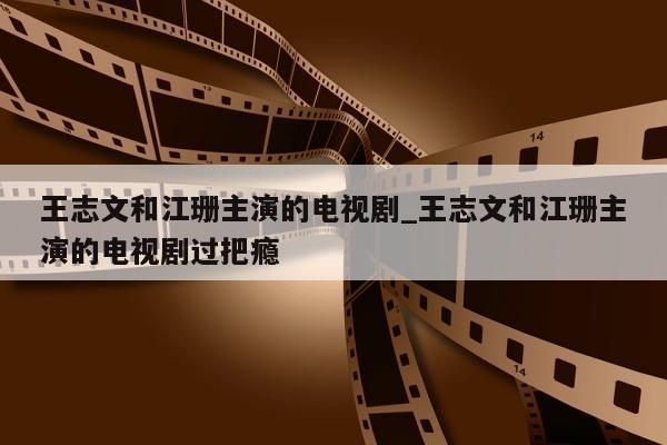 王志文和江珊主演的电视剧_王志文和江珊主演的电视剧过把瘾