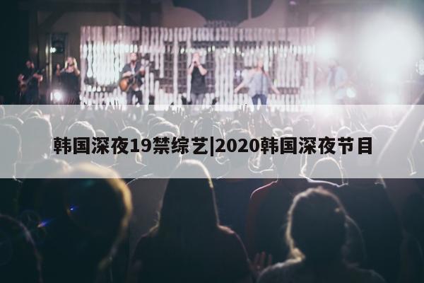 韩国深夜19禁综艺|2020韩国深夜节目