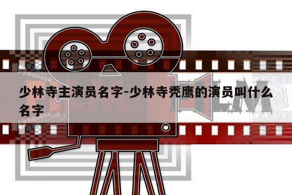 少林寺主演员名字-少林寺秃鹰的演员叫什么名字