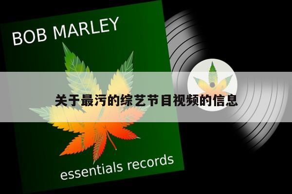 关于最污的综艺节目视频的信息