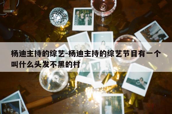 杨迪主持的综艺-杨迪主持的综艺节目有一个叫什么头发不黑的村