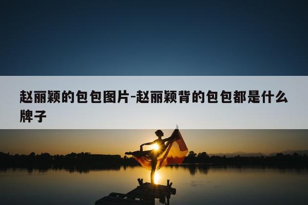 赵丽颖的包包图片-赵丽颖背的包包都是什么牌子